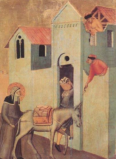 Pietro Lorenzetti Beata Umilta Transport Bricks to the Monastery china oil painting image